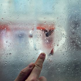 Heart shape on the window